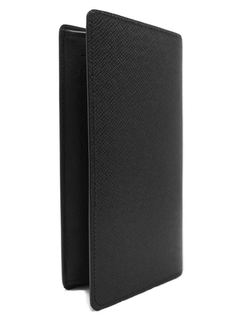 Louis Vuitton Bi fold Long Portefeuille Wallet Taiga Brazza Black